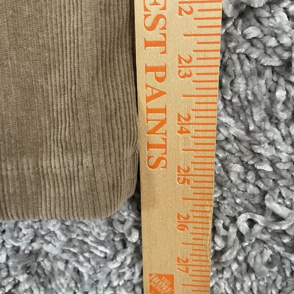 Uniqlo Corduroy Pants Men's Medium Brown Preppy Drawstring Chino Stretch Golf - Picture 7 of 7